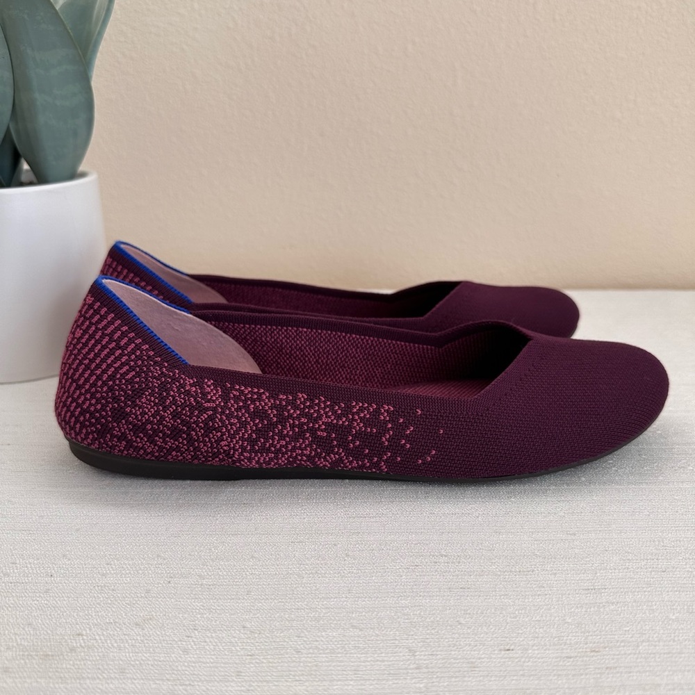 Rothy’s Fig Python Knit Flex Comfort Slip On Ball… - image 5